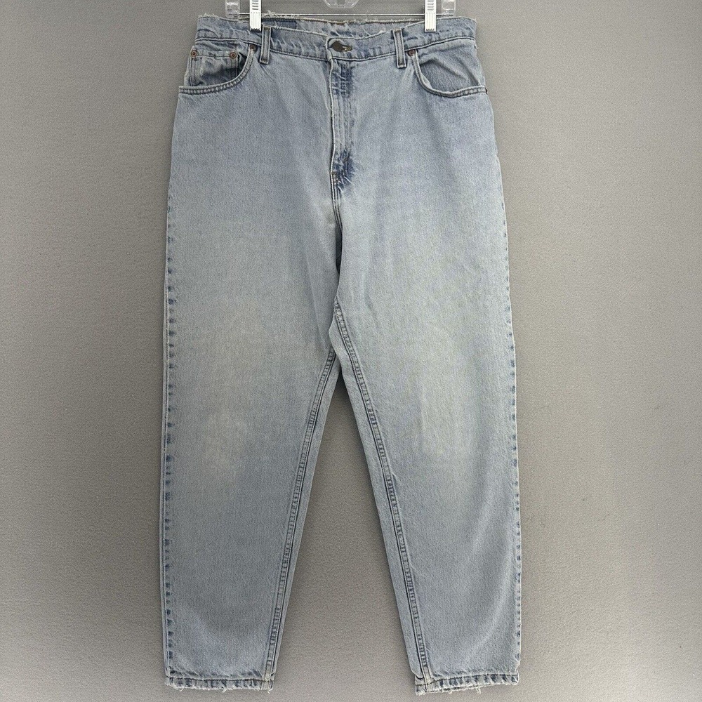 VTG Levis 551‎ Relaxed Fit Tapered Leg Womens Jeans 16 (34X29) Acid Wash USA 90s